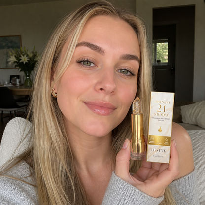 Transfer-Proof Color-Changing Lip Balm with Hyaluronic Acid & Gold