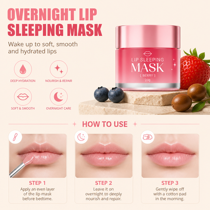 Overnight Lip Sleeping Mask for Soft, Smooth & Hydrated Lips