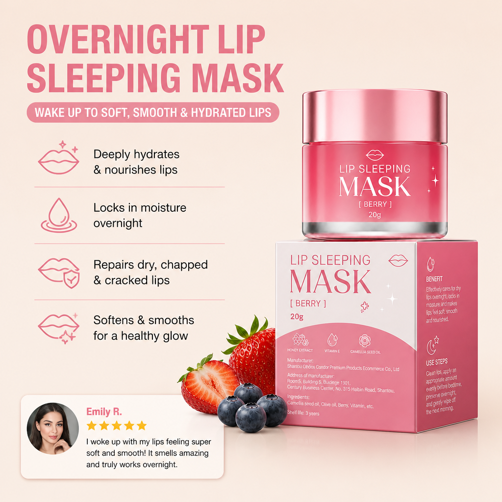 Overnight Lip Sleeping Mask for Soft, Smooth & Hydrated Lips