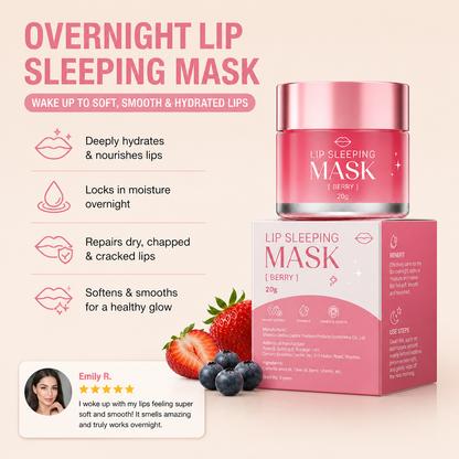 Overnight Lip Sleeping Mask for Soft, Smooth & Hydrated Lips