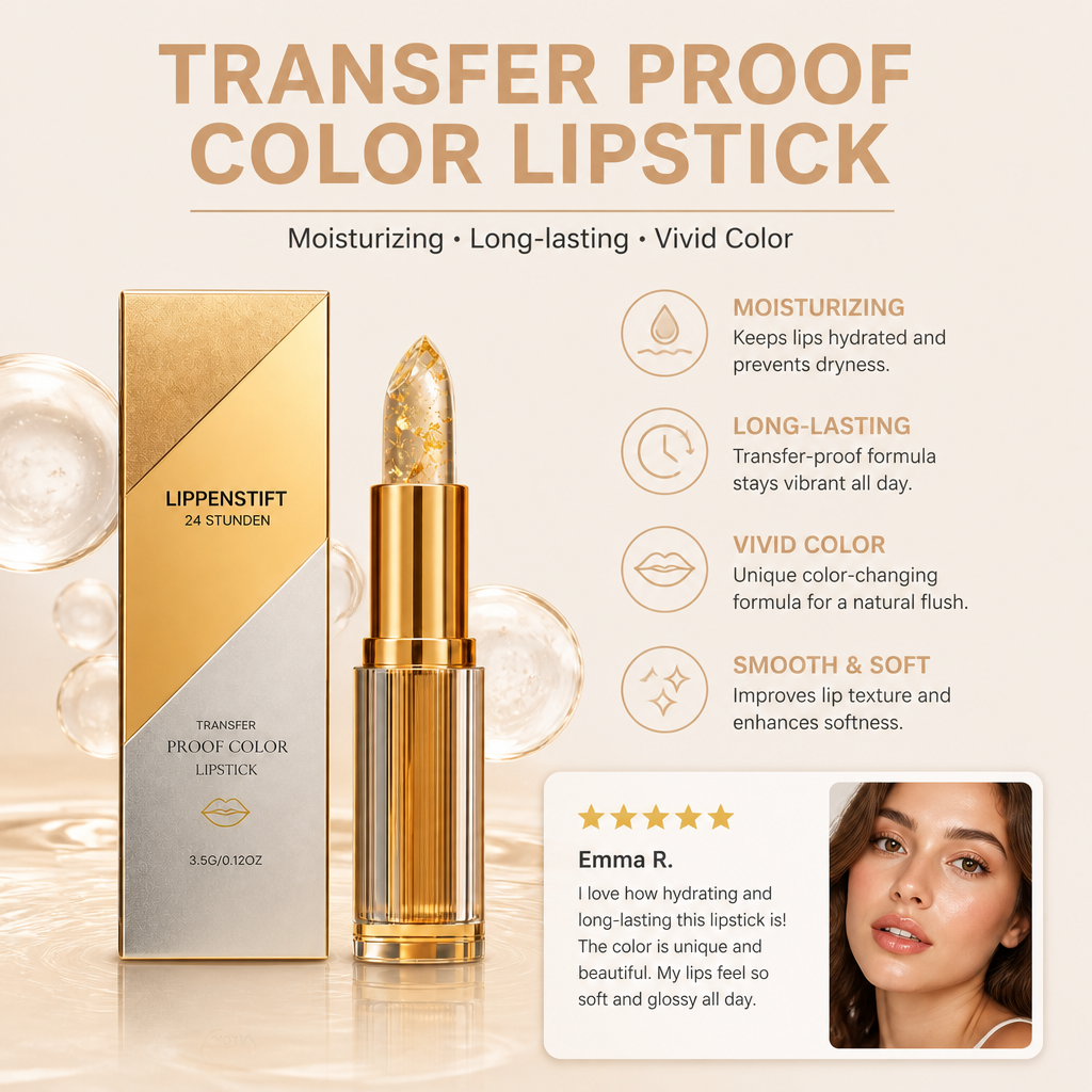 Hydrating Transfer-Proof Lip Tint for Soft, Long-Lasting Color