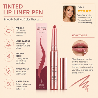 Tinted Lip Liner Pen – Smooth, Defined Color That Lasts