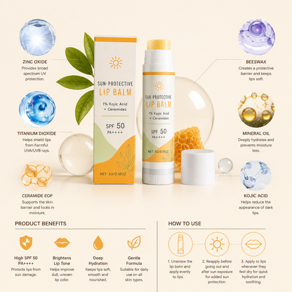 Mineral Lip Balm SPF Care – Hydrating Formula for Soft Smooth Lips