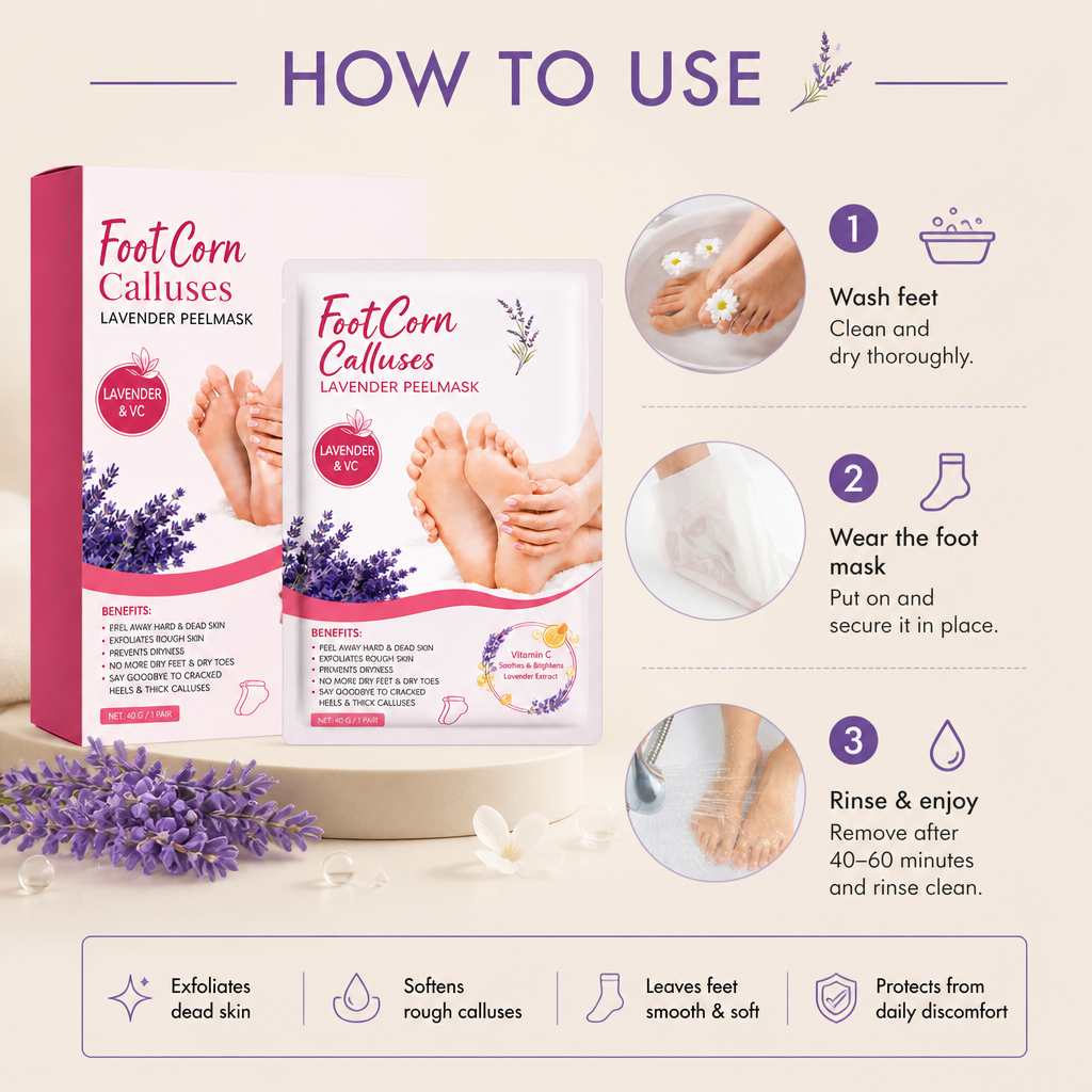 Exfoliating Foot Peel Mask – Soft, Smooth & Renewed Looking Feet