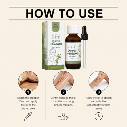 Cyperus Rotundus Oil – Naturally Derived Formula for Smooth Skin Care