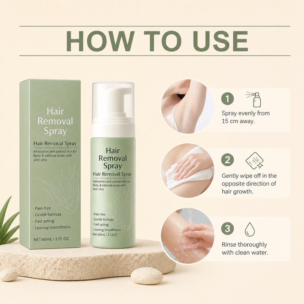 Calcium Thioglycolate Hair Removal Spray for Smooth Skin Care