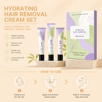 Hydrating Hair Removal Cream Set – Smooth Skin Care with Soothing Formula