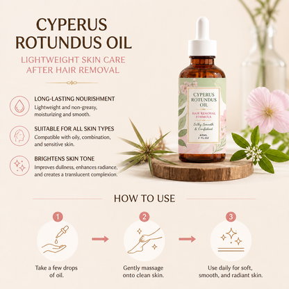 Cyperus Rotundus Oil – Lightweight Skin Care After Hair Removal