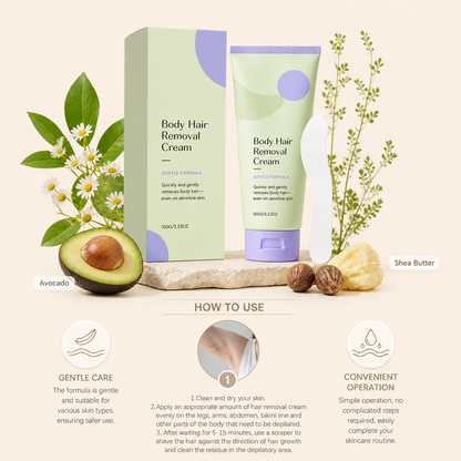 Smooth Skin Hair Removal Cream with Moisturizing Care Formula