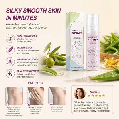 Gentle Hair Removal Spray with Aloe Vera for Smooth Skin