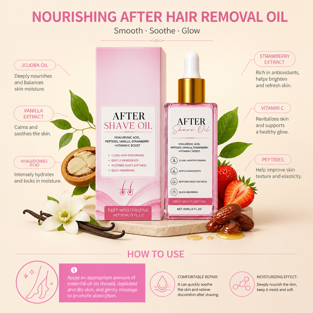 Nourishing After Hair Removal Oil for Smooth Soft Skin