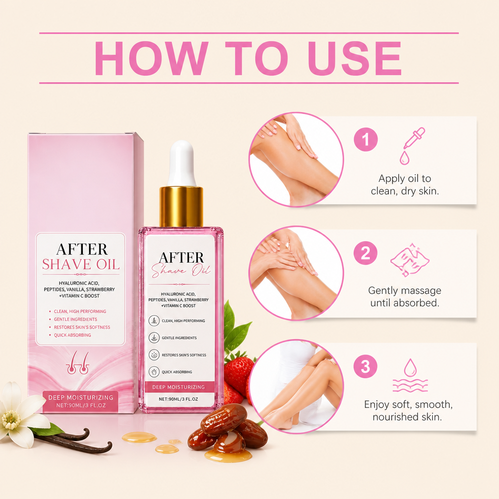 Nourishing After Hair Removal Oil for Smooth Soft Skin