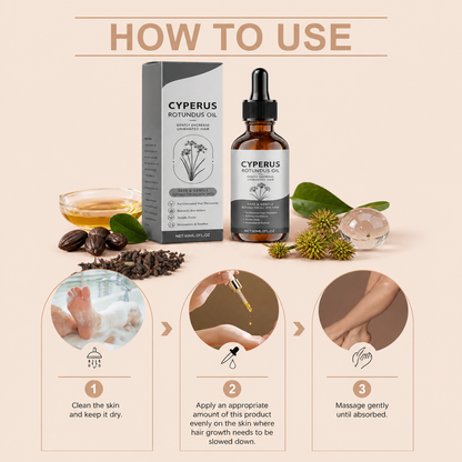 Cyperus Rotundus Oil for Smooth Skin After Hair Removal