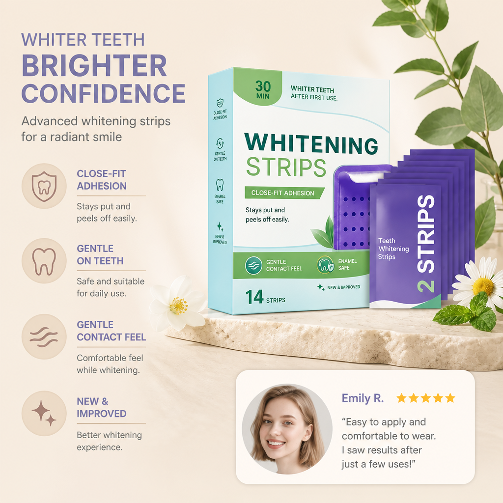 Teeth Whitening Strips – Gentle Formula For A Brighter Smile