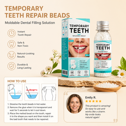 Temporary Tooth Repair Beads – Moldable Dental Filling Solution