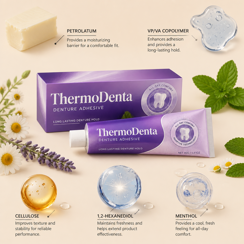 Denture Adhesive Cream – Long-Lasting Hold For Comfortable Wear