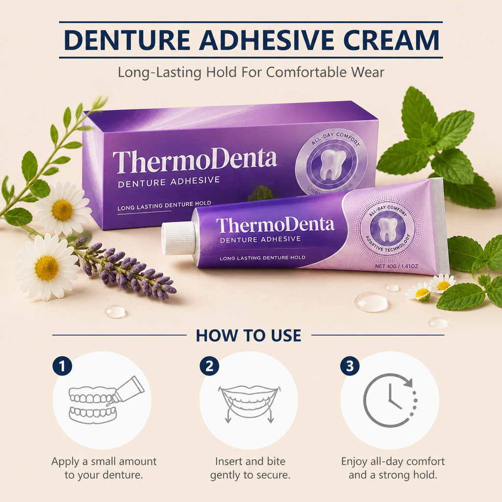 Denture Adhesive Cream – Long-Lasting Hold For Comfortable Wear