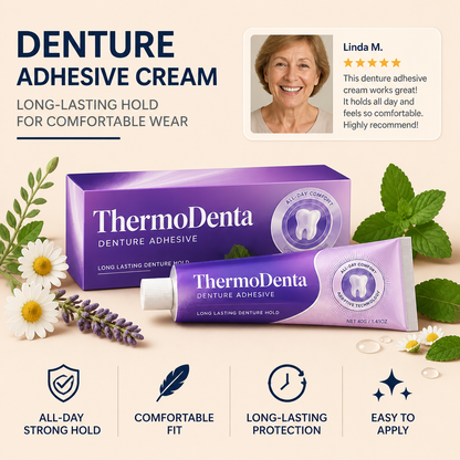 Denture Adhesive Cream – Long-Lasting Hold For Comfortable Wear