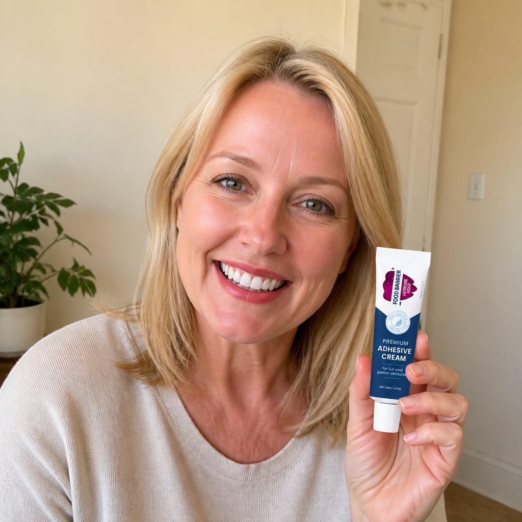 Premium Denture Adhesive Cream – Strong Hold For Comfortable Wear