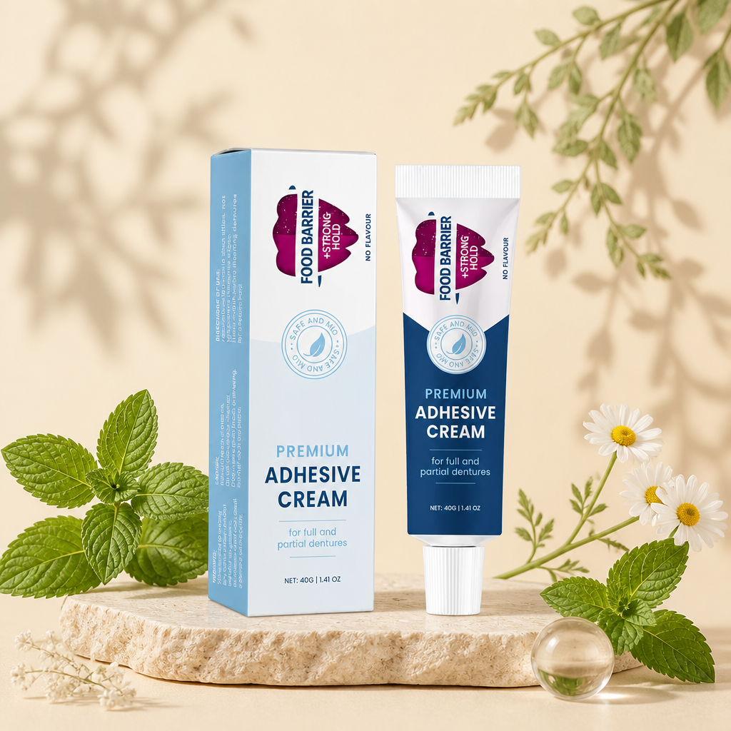 Premium Denture Adhesive Cream – Strong Hold For Comfortable Wear