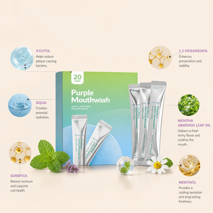 Portable Mint Mouthwash Sachets – Fresh Oral Care For Daily Use