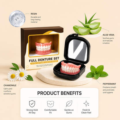 Custom Fit Denture Adhesive Gel – Secure Hold For Comfortable Smiles