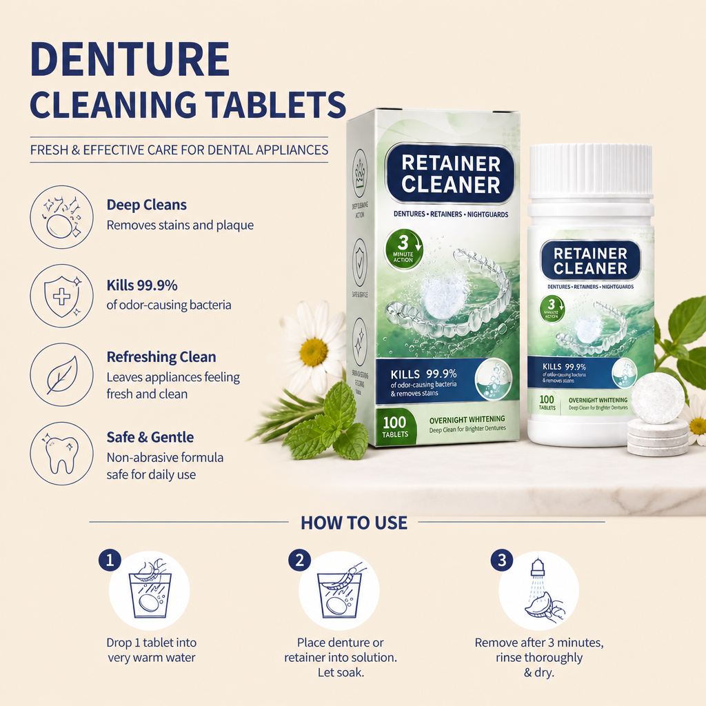 Denture Cleaning Tablets – Fresh & Effective Care For Dental Appliances