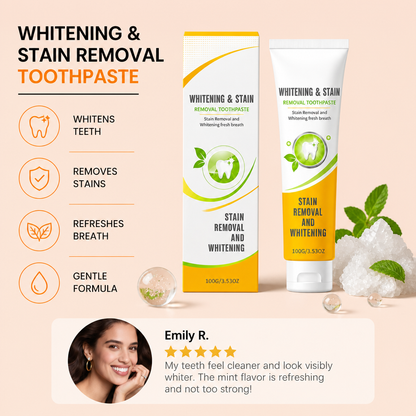 Whitening Toothpaste – Gentle Stain Removal for a Fresh Smile