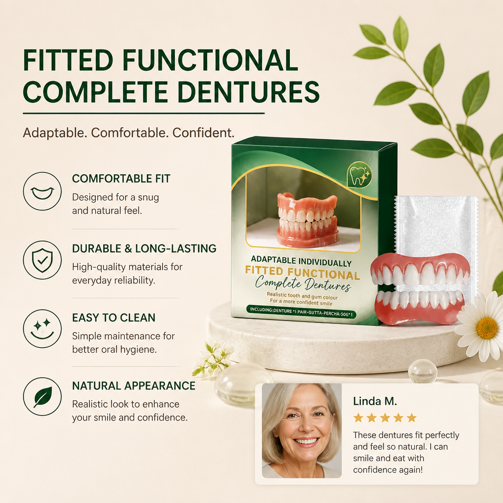 Custom Fit Denture Resin Material – Comfortable Adjustable Denture Support