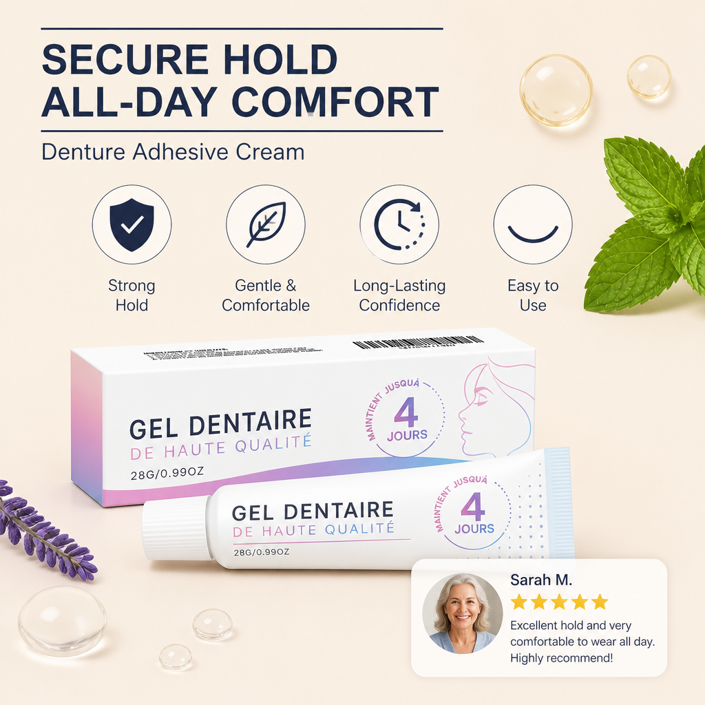 Denture Adhesive Cream – Secure Hold For Comfortable Daily Wear