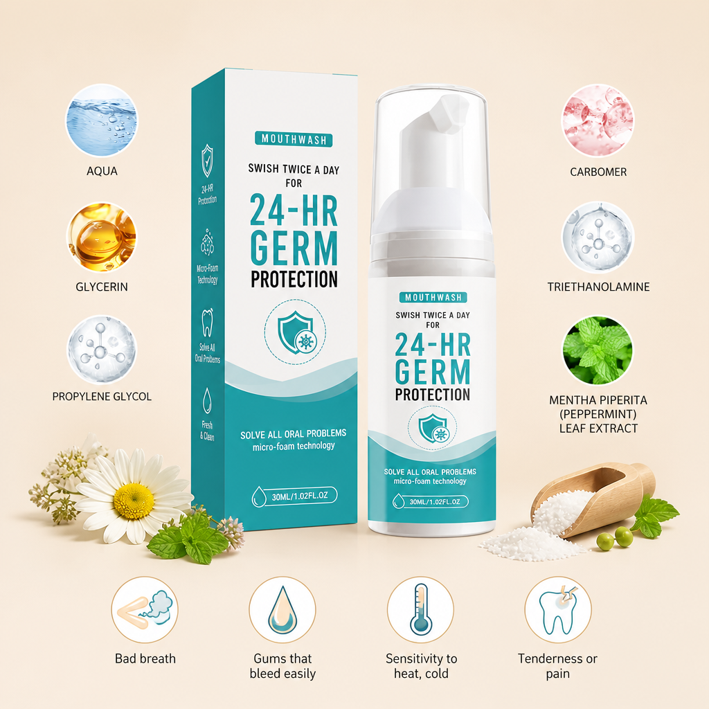 Whitening Toothpaste Foam – Fresh Daily Care For A Brighter Smile