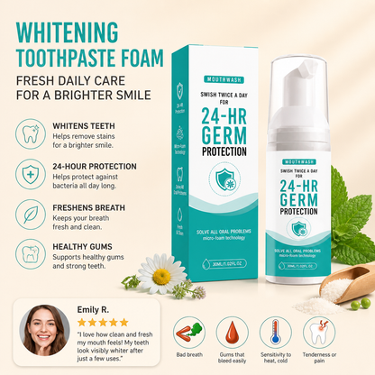 Whitening Toothpaste Foam – Fresh Daily Care For A Brighter Smile
