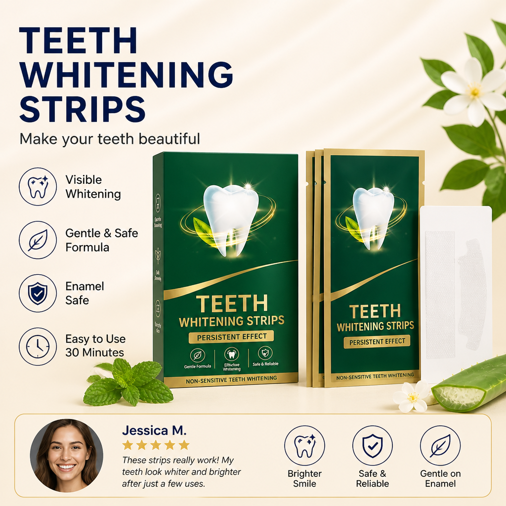 Teeth Whitening Strips – Gentle Brightening For A Fresh Smile