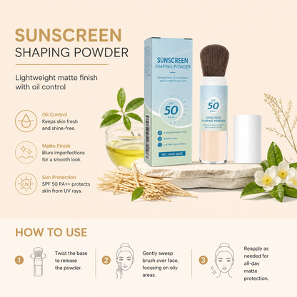 Sunscreen Shaping Powder – Lightweight Matte Finish With Oil Control