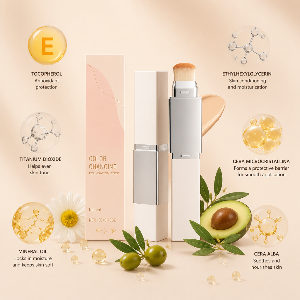 Color Matching Foundation Stick – Smooth Natural Finish Makeup Base
