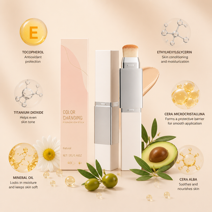 Color Matching Foundation Stick – Smooth Natural Finish Makeup Base