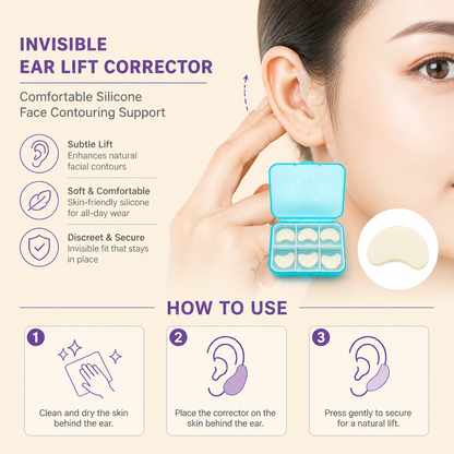 Invisible Ear Lift Corrector – Comfortable Silicone Face Contouring Support