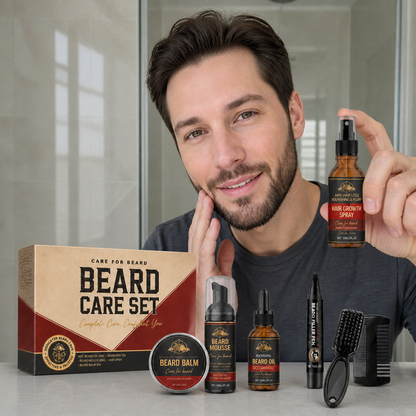 Complete Beard Care Set – Nourishing Routine for a Soft, Groomed Beard