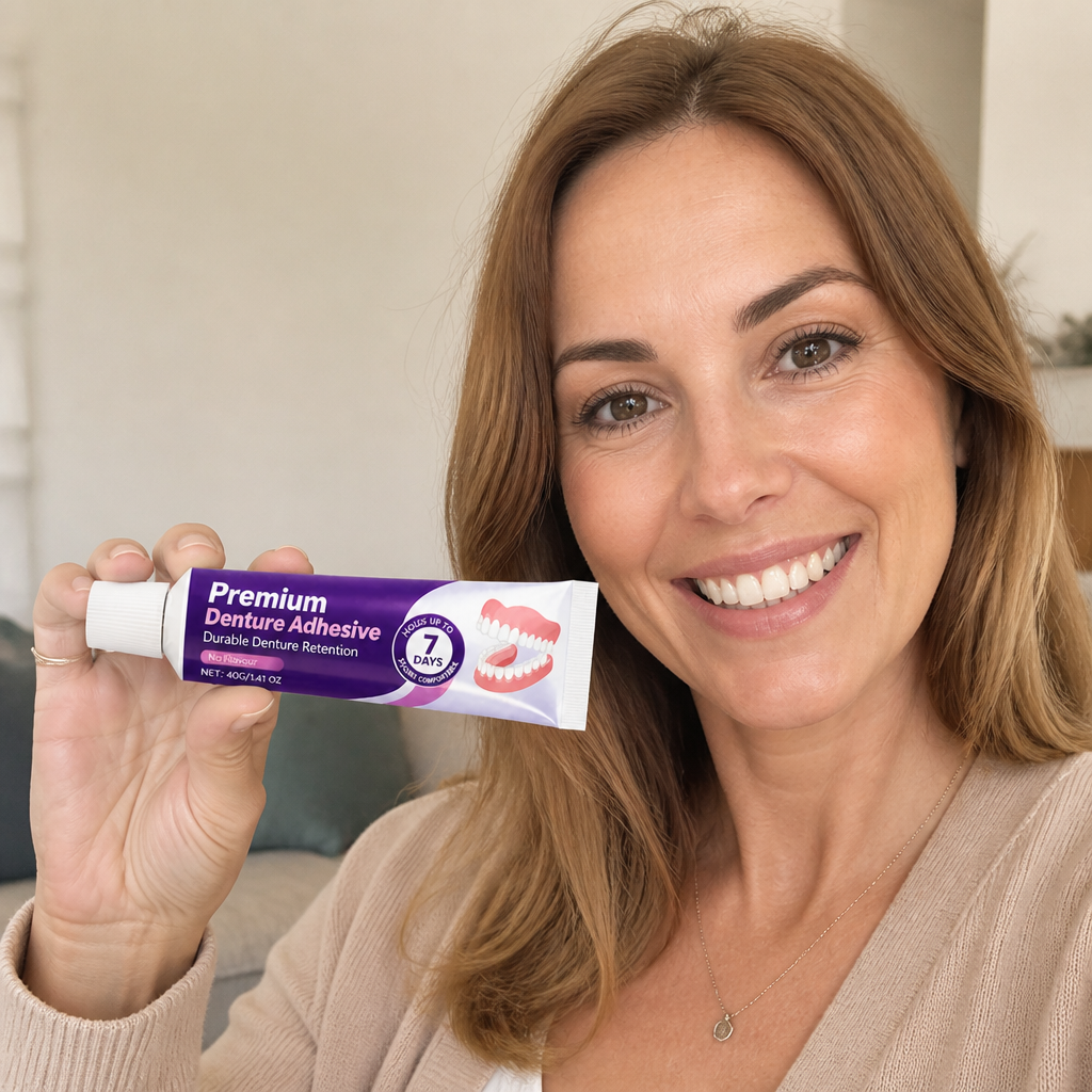 Premium Denture Adhesive – Strong Hold for Comfortable Denture Wear