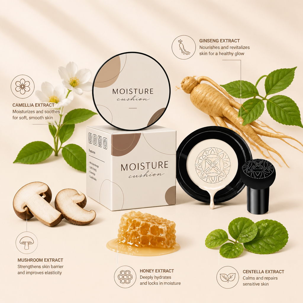 Bionic Cushion Foundation – Lightweight Coverage With Natural Finish