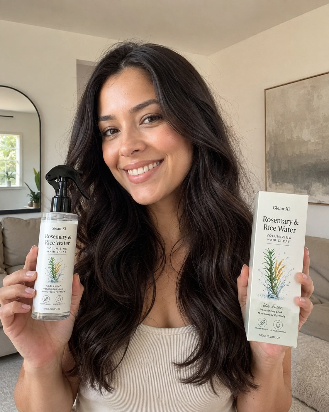 GleamXi customer enjoying a good hair day