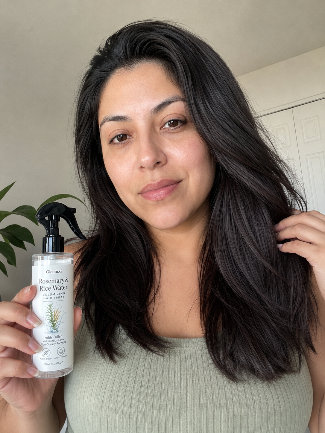 Polished GleamXi lifestyle moment with healthy hair