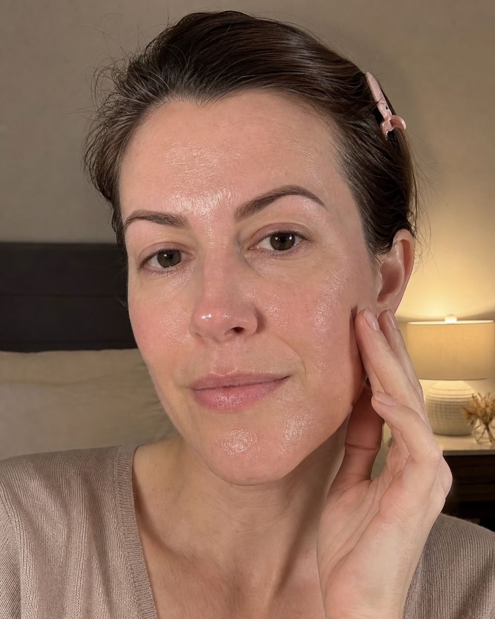 Beauty Kiwi community member sharing their Korean Collagen Night Wrapping Mask morning skin result