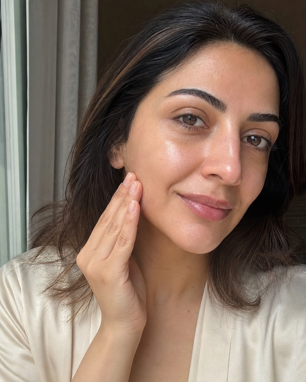 Beauty Kiwi community member sharing their Korean Collagen Night Wrapping Mask morning skin result