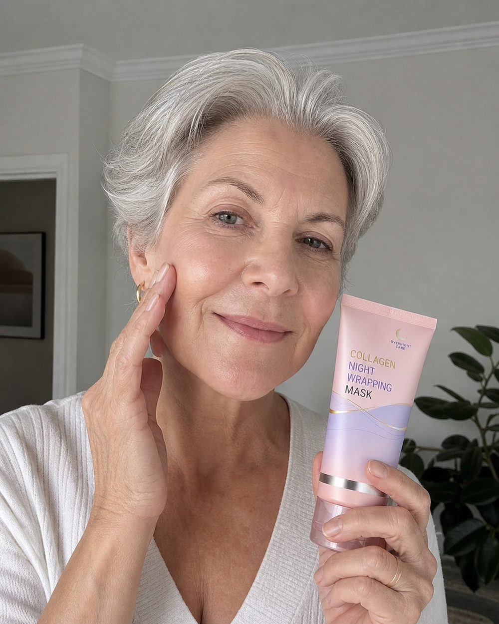 Beauty Kiwi community member sharing their Korean Collagen Night Wrapping Mask morning skin result