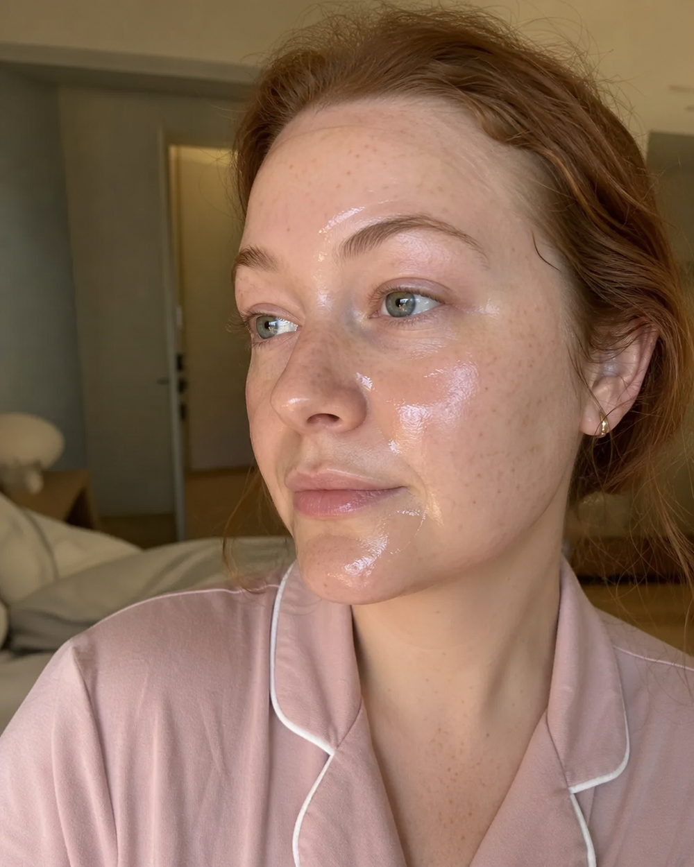 Beauty Kiwi community member sharing their Korean Collagen Night Wrapping Mask morning skin result
