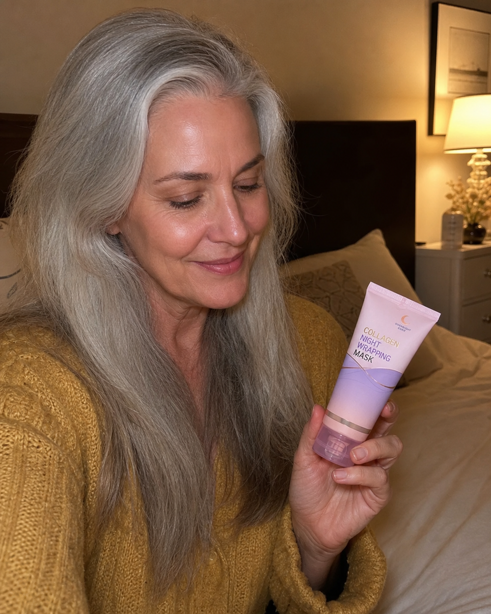 Beauty Kiwi community member sharing their Korean Collagen Night Wrapping Mask morning skin result