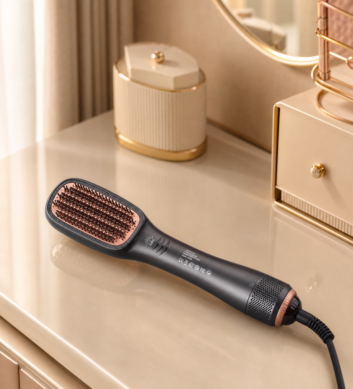 One-Step Hair Dryer & Styling Brush for Salon-Quality Smooth & Straight Hair