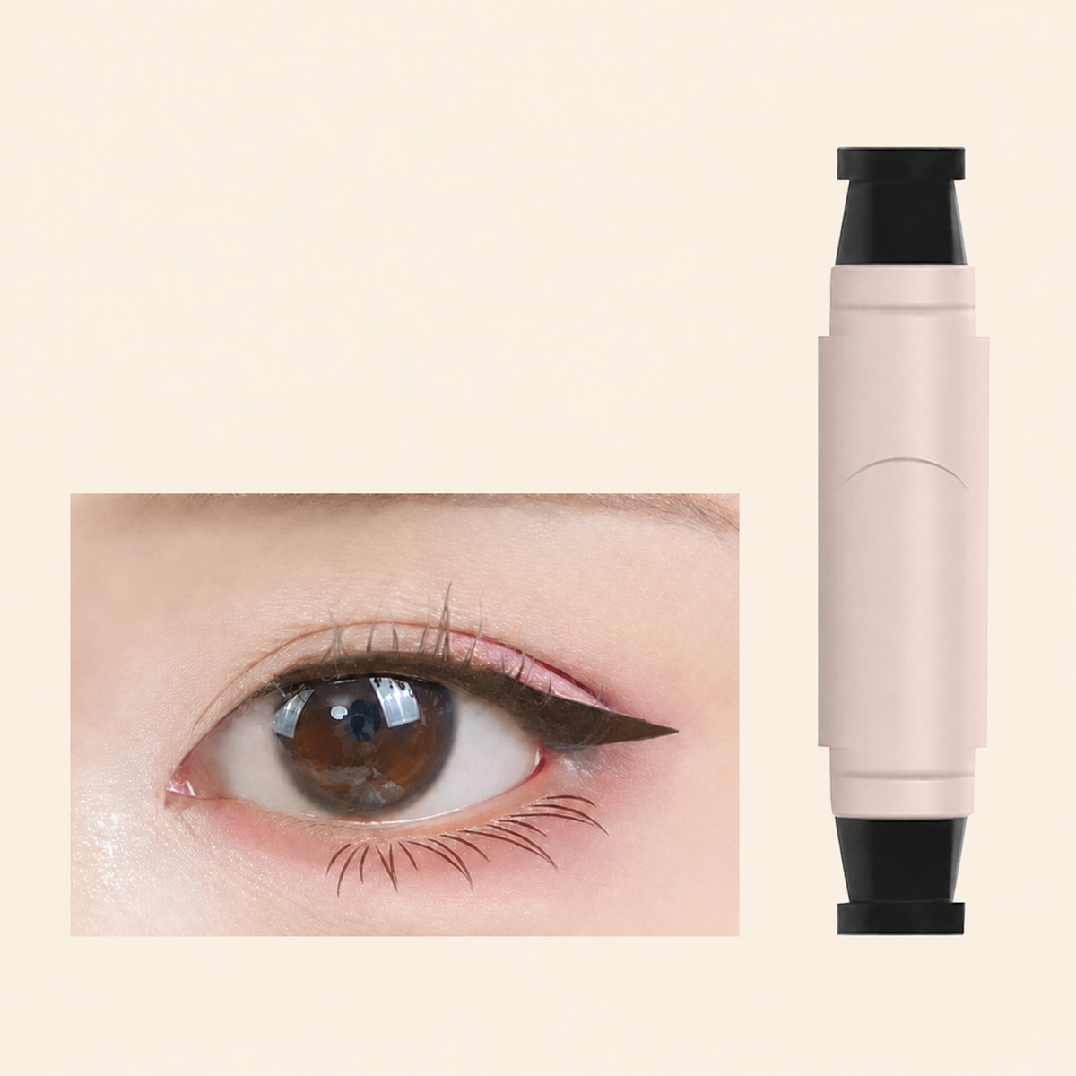 Waterproof Double-Ended Winged Eyeliner Stamp for Perfect Symmetry
