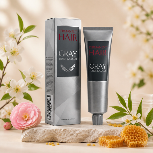 Gray Hair Dye Cream – Long-Lasting Silver Tone Hair Coloring Formula